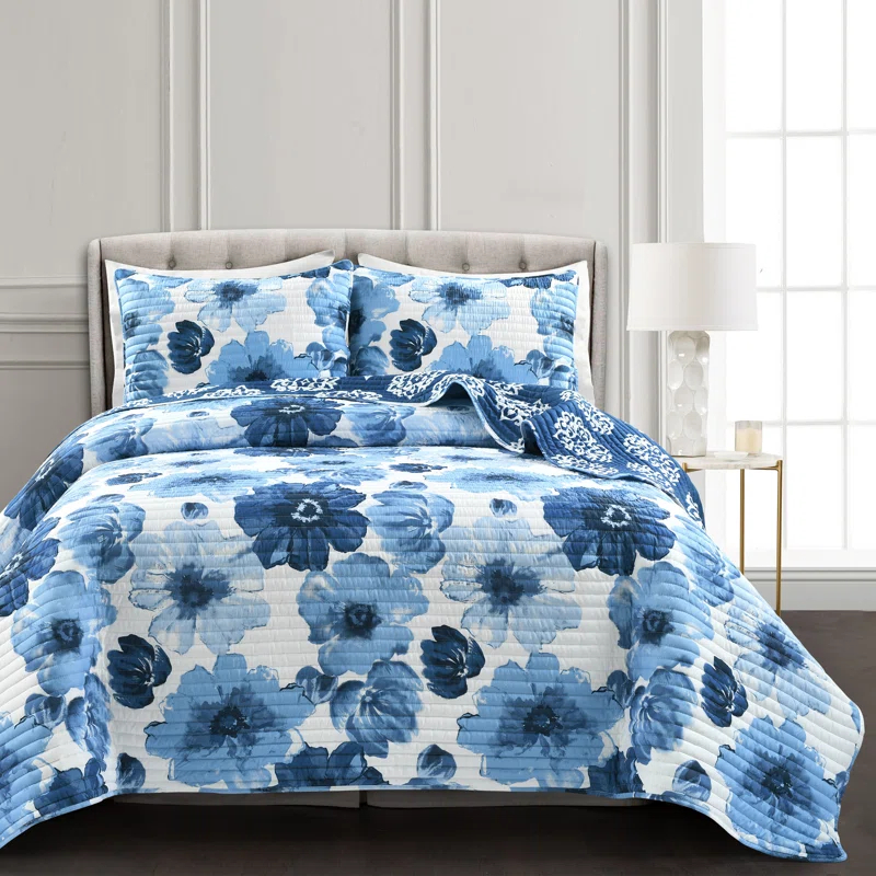 Lush Decor Leah Reversible Quilt Set