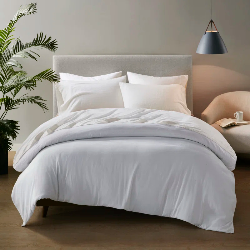 Madison Park Linen Blend 4 Piece Sheet Set