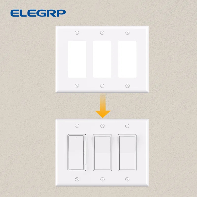 ELEGRP No Subject 3 - Gang Rocker Wall Plate