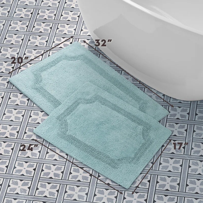 Laura Ashley Laura Ashley Reversible Cotton Bath Rug