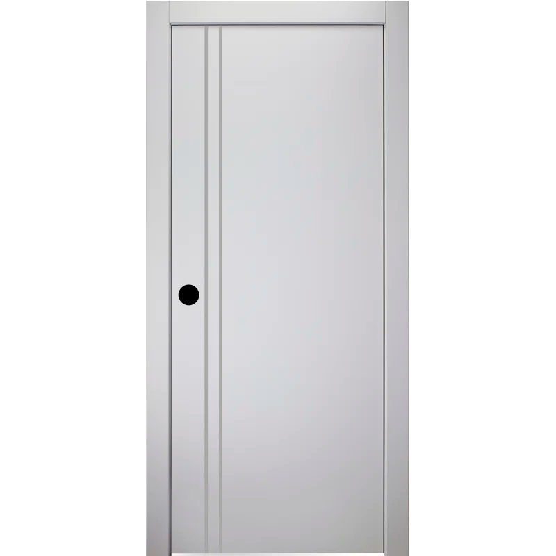 Belldinni Optima Solid Manufactured Wood Flush Wood Finish Standard Door Slab