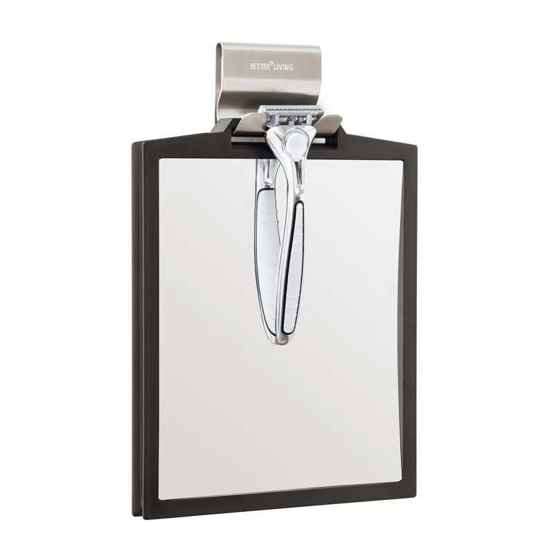 Better Living Products DOPPIO Double Sided Magnifying Shower Mirror