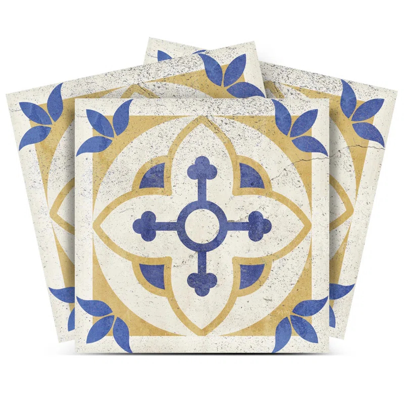MI  ALMA 6'' W x 6'' L Vinyl Peel and Stick Field Tile (Set of 24)