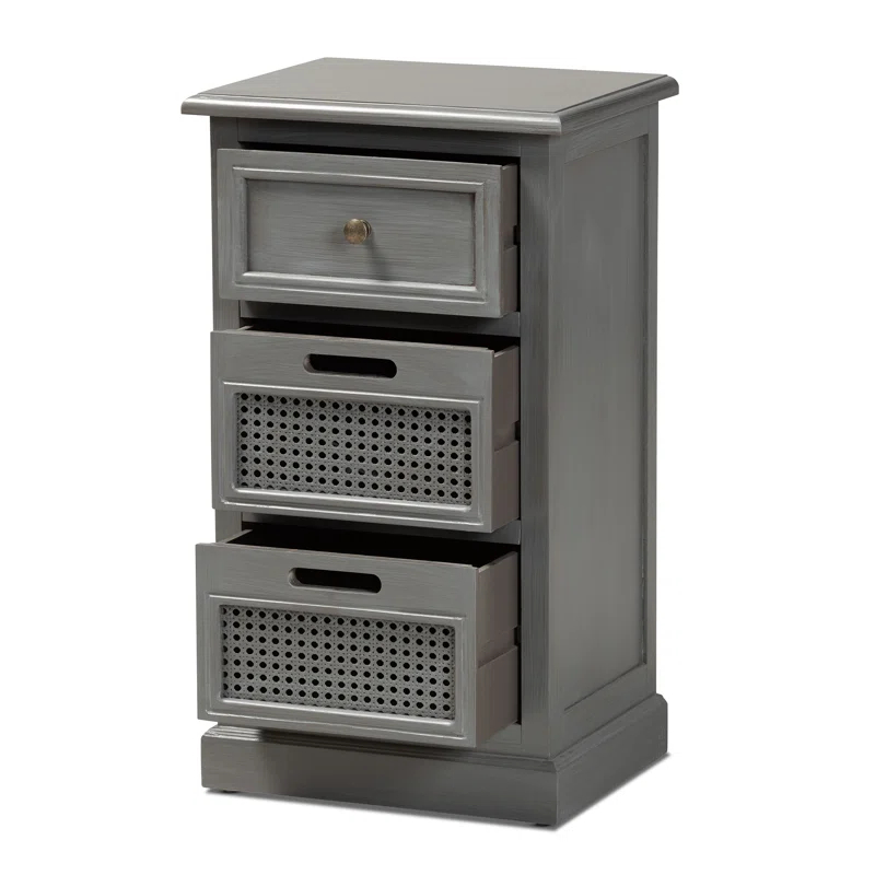 Red Barrel Studio® Rankine 15.7'' W Solid Wood Nightstand