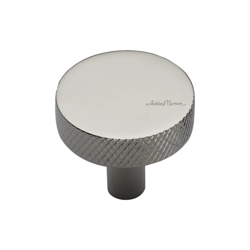 Ashley Norton Knurled 1 1/4" Diameter Round Knob