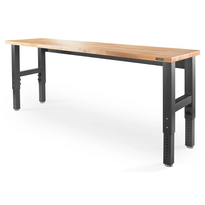 Adjustable Height Hardwood Workbench