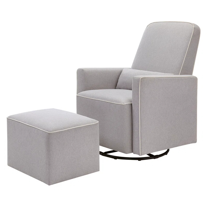 daVinci Olive Swivel Glider with Ottoman