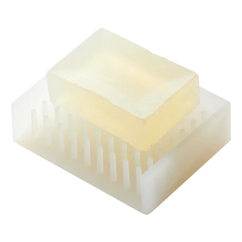 Yamazaki Home Yamazaki Home Self Draining Soap Tray - Floating Holder Dish For Sink, Silicone, No Assembly Req.