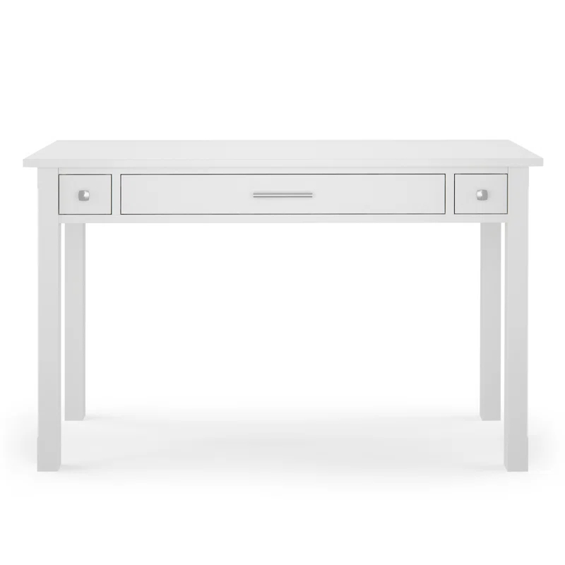 Simpli Home Avalon Solid Wood Desk with Keyboard Tray and Storage & Reviews | Wayfair