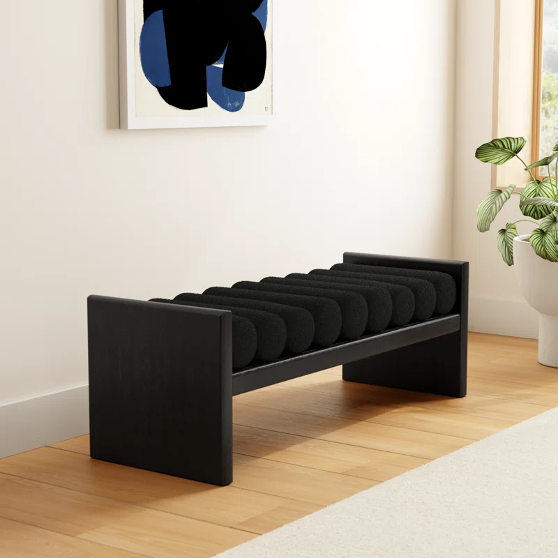 Reeves Boucle Wood Bench