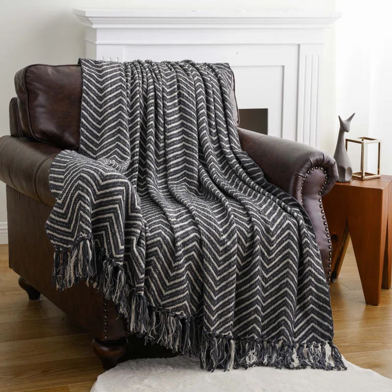 Battilo Home Knitted Throw Blanket