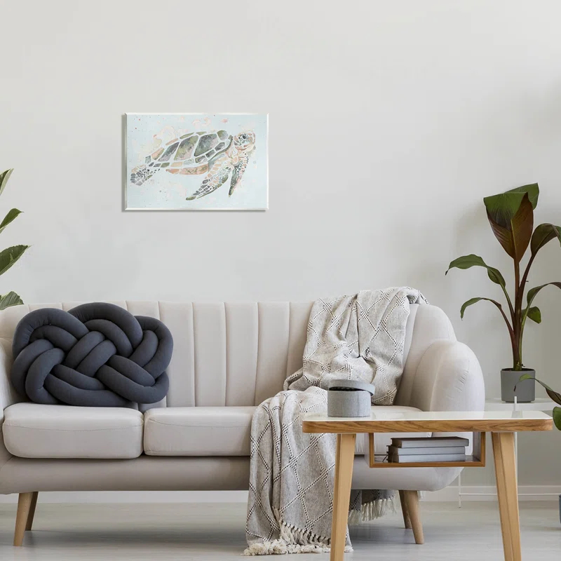 Stupell Industries " Tortoise Swimming Underwater Bubbles " by Chelsea Goodrich