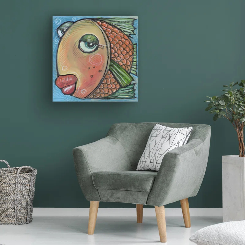 Trinx Fish 3 2019 " Fish 3 " by Tim Nyberg Painting Print