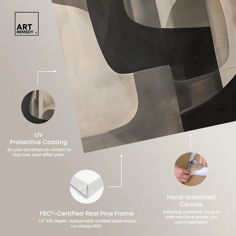 Art Remedy Portal Canvas Modern Neutral Wall Art by Art Remedy