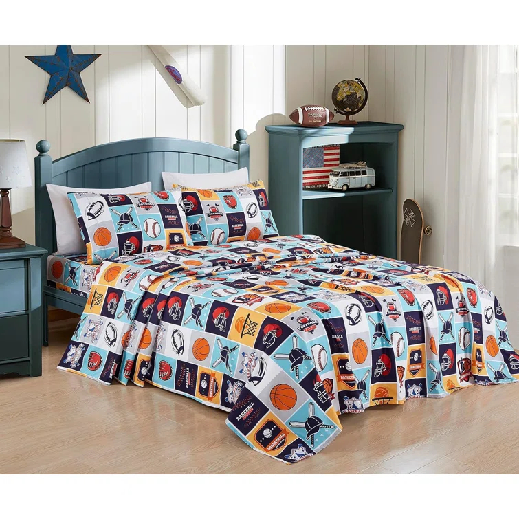 Chezmoi Collection Microfiber Sports Sheet Set