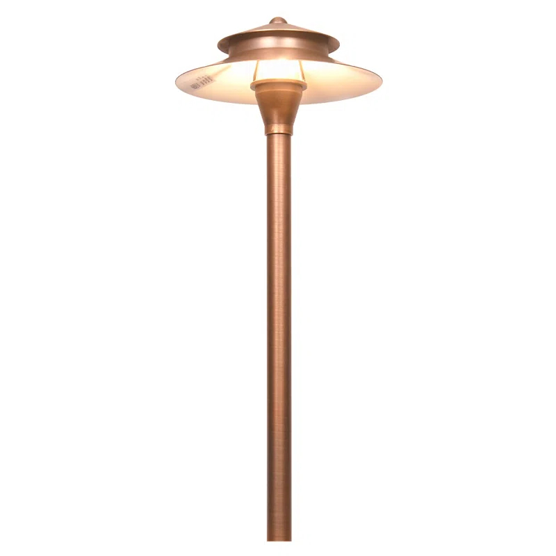 ABBA Lighting USA PLB04 LED Low Voltage Hardwired Brass Pathway Light
