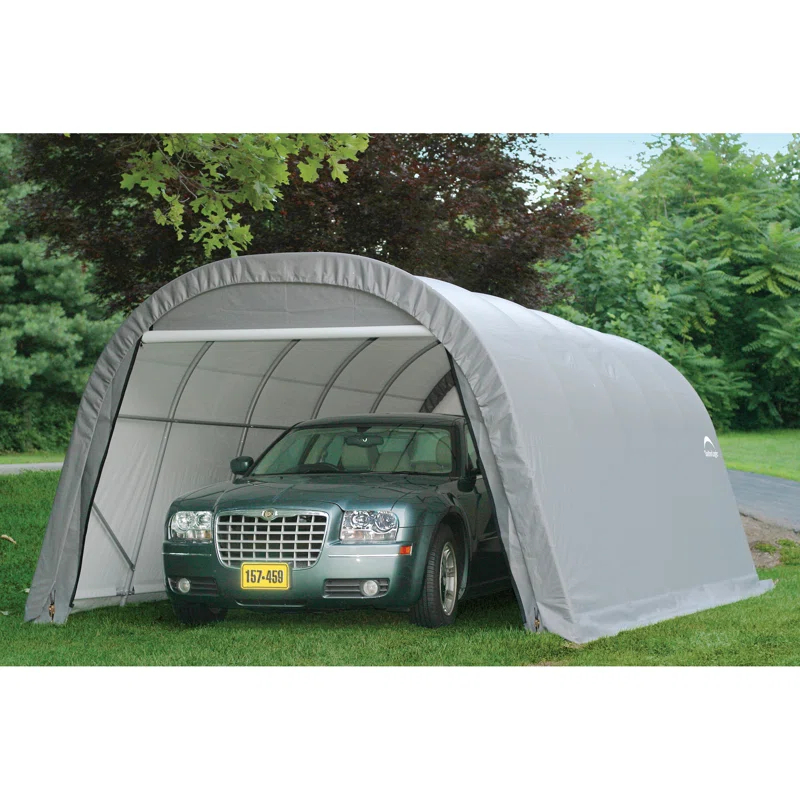 ShelterLogic Round Style Shelter, Green Cover