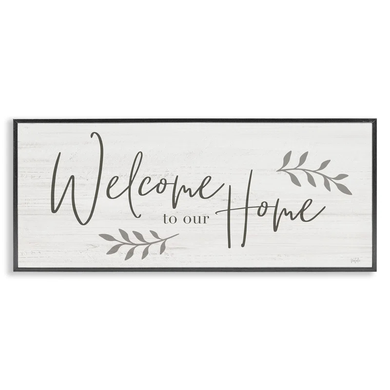 Stupell Industries " Welcome To Our Home Country Sign " by Natalie Carpentieri