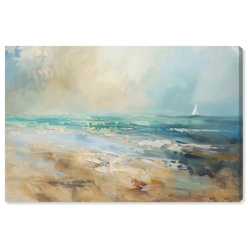Art Remedy Beyond The Shore Beach Coastal Inspired Wall Art by Art Remedy
