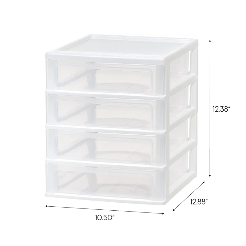 IRIS USA, Inc. 4 Drawer Plastic Desktop Organizer