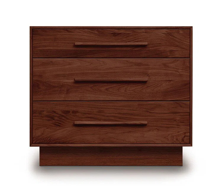 Moduluxe Solid Wood 33.5'' W 3 - Drawer Dresser