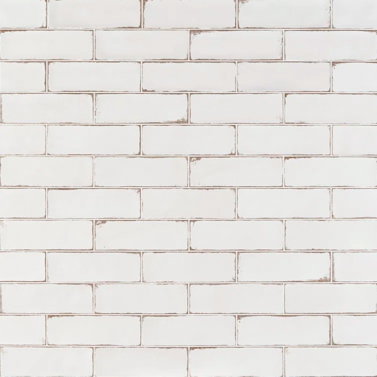 Bond Tile San Luis 4" x 12" Ceramic Handmade Look Subway Wall Tile