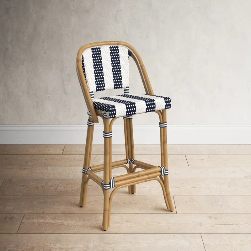Birch Lane™ Euporie Woven Bar Stool