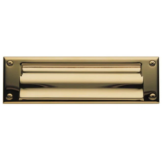 Baldwin 10 in x 3 in Brass Mail Slot