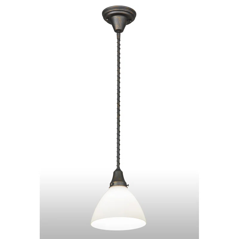 Meyda Lighting 1 - Light French Bronze Single Pendant