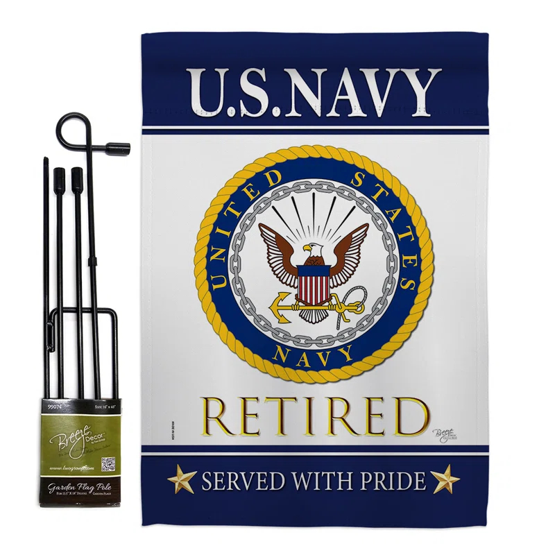 Breeze Decor Double Sided 18.5'' H x 13'' W Polyester Garden Flag