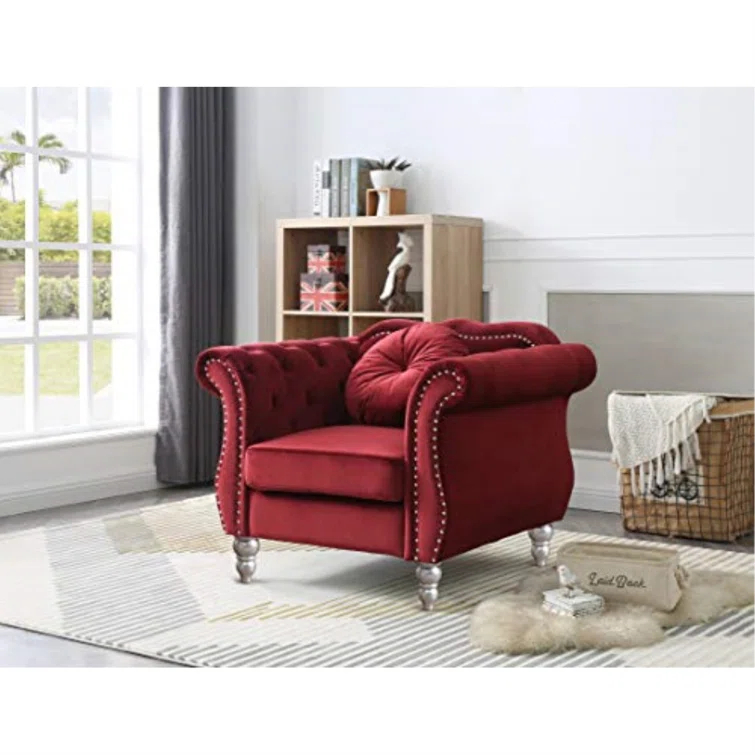 Glory Furniture Hollywood Velvet Armchair