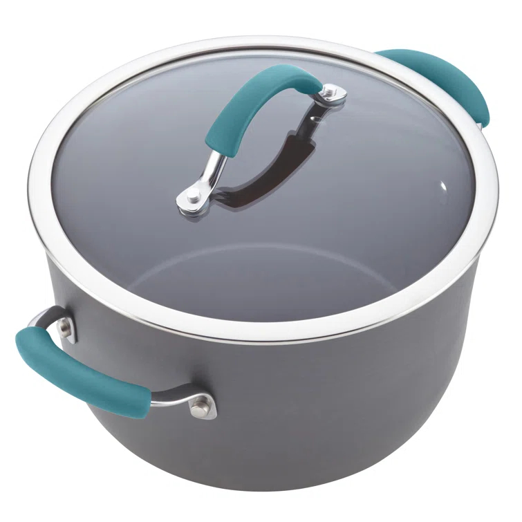 Rachael Ray Rachael Ray Cucina Hard-Anodized Aluminum Nonstick Cookware Pots and Pans Set, 12 Piece