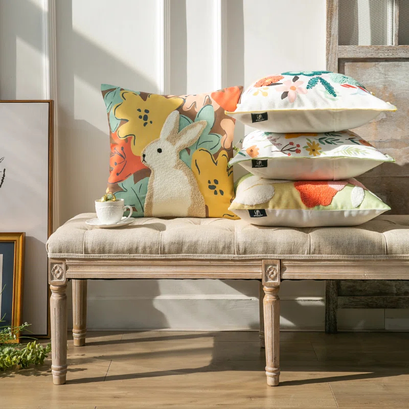 Phantoscope Floral Throw Pillow