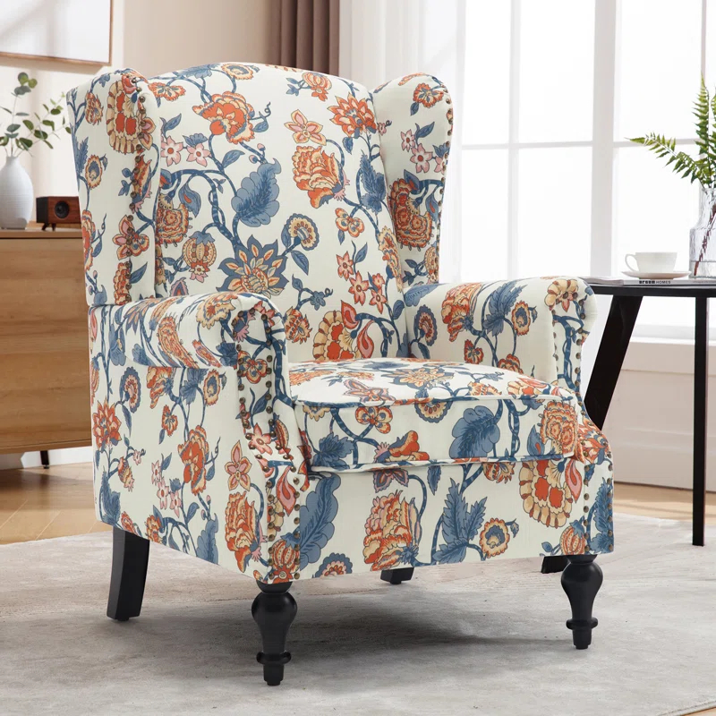 Christasha 29'' Wide Accent Chair  with Nailhead Trim and Arms
