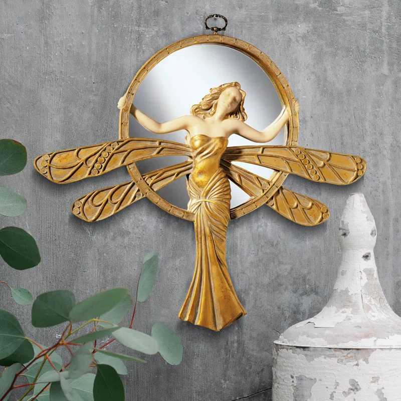 Design Toscano Dragonfly Mirrored Wall Décor