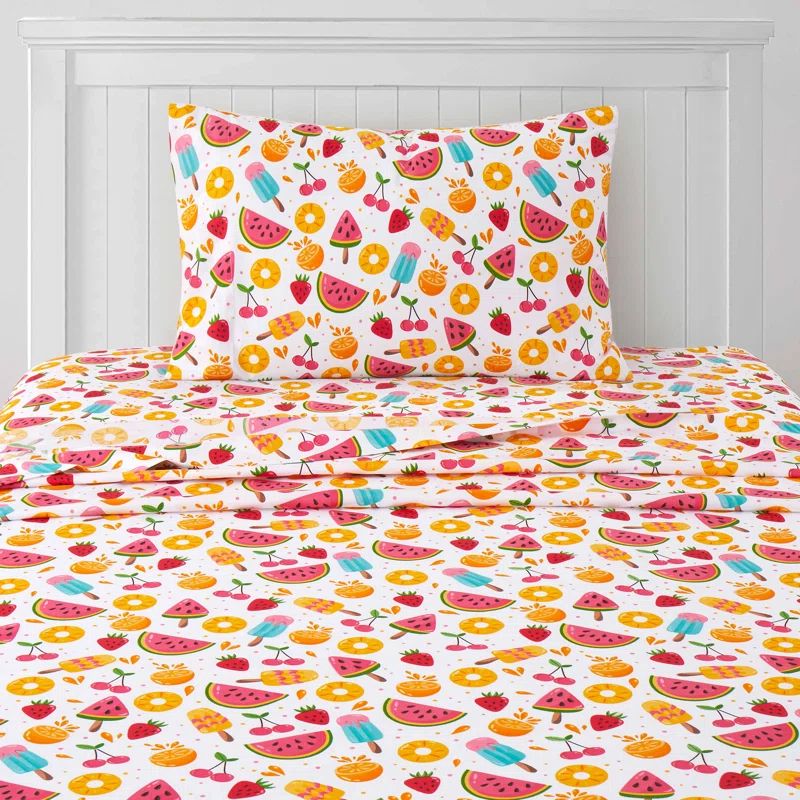 Sweet Home Collection Kids' Printed Bright & Fun Microfiber Sheet Sets