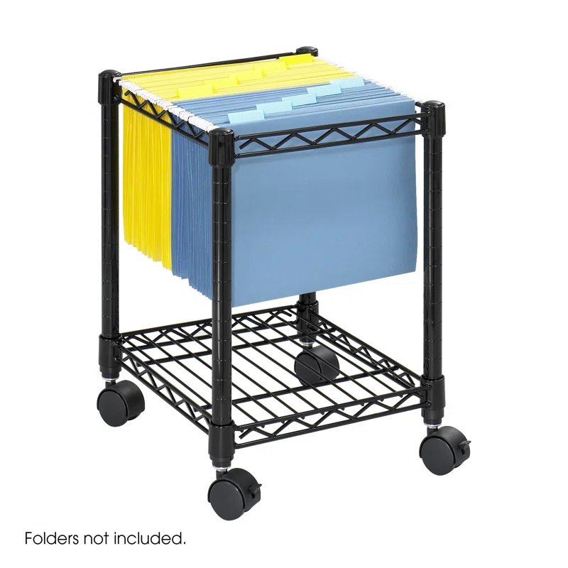 Safco Products Company Compact Mobile Wire File Cart