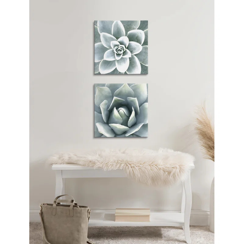 Union Rustic " Soft Botanical Succulents " by The Creative Bunch Studio 2 - Pieces