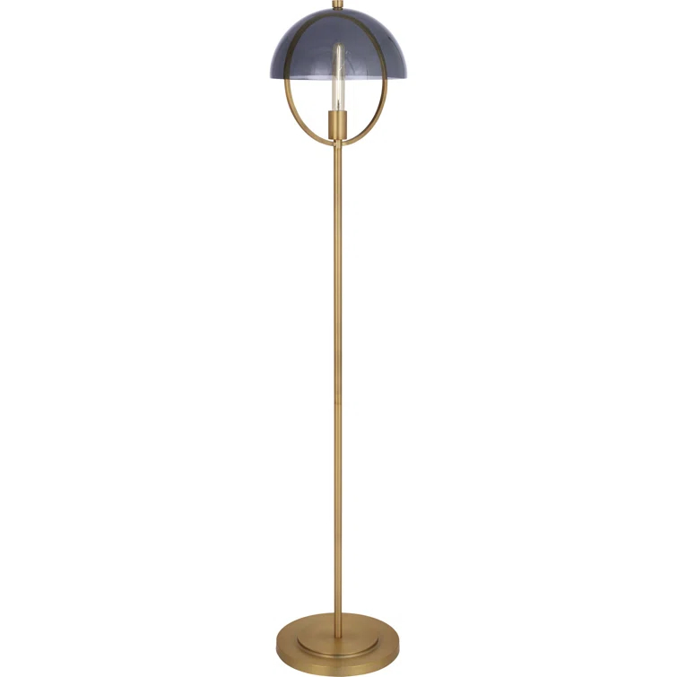 Robert Abbey Mavisten Edition Copernica 62'' Lacquered Burnished Brass Novelty Floor Lamp