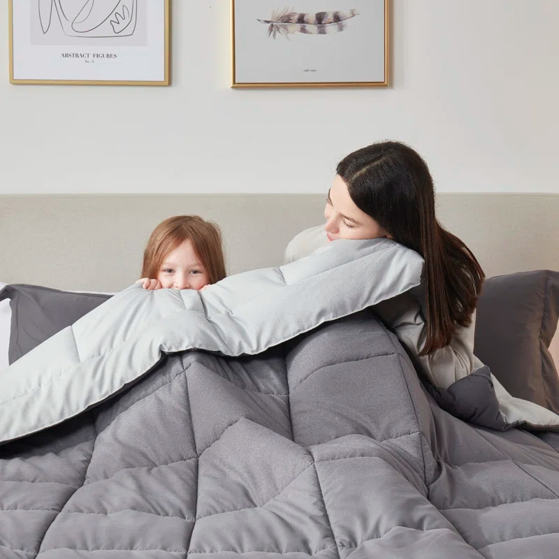 Nestl Nestl All Season Solid Lightweight Down Alternative Reversible Comforter