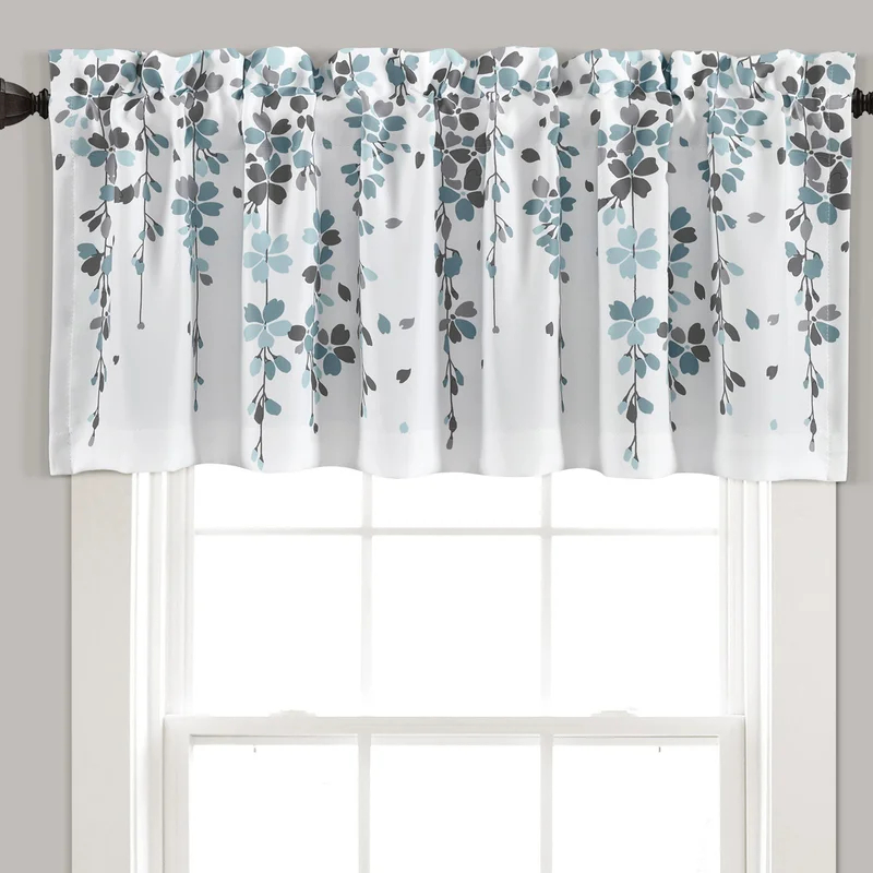 Lush Decor Floral Tailored 52'' W Window Valance