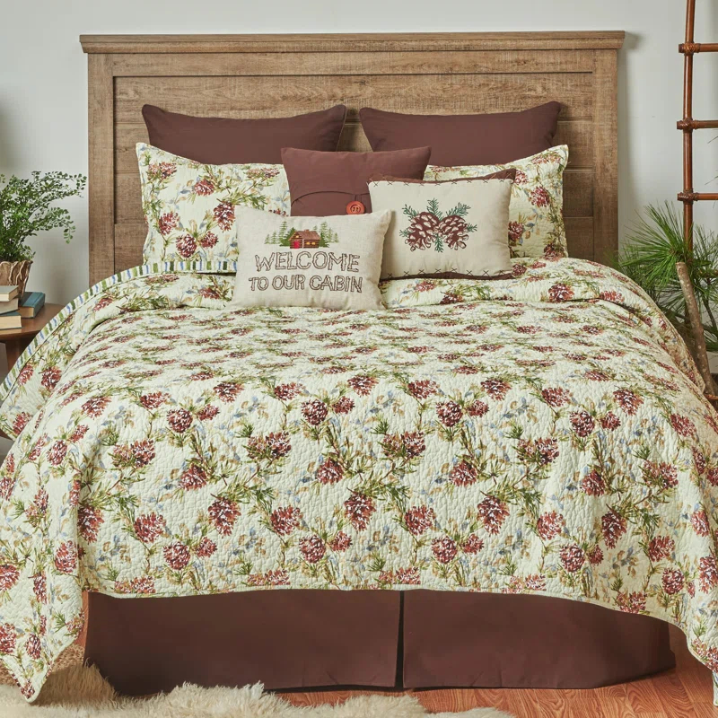 C&F Home Cooper Pines Cotton Reversible Quilt Set