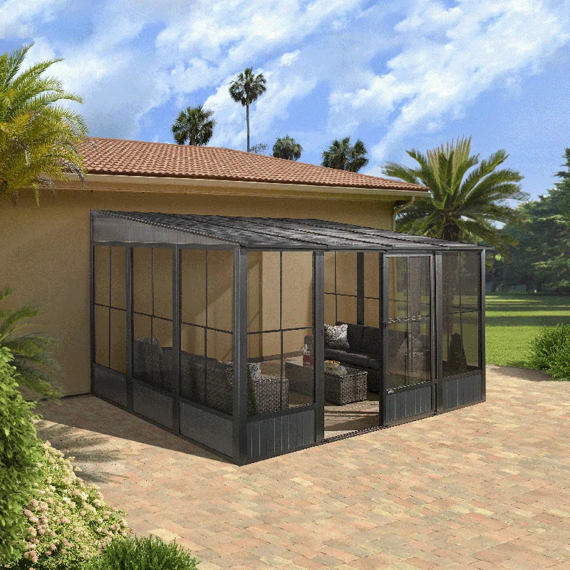 Sojag Sojag Charleston 10 ft. x 13 ft. Wall-Mounted Solarium