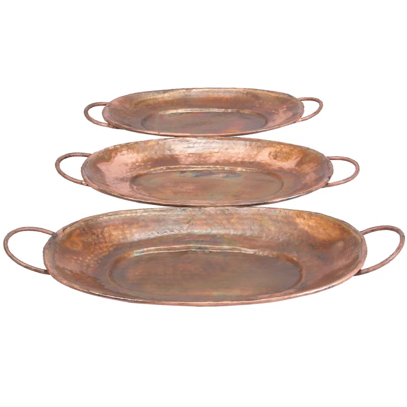 Gracie Oaks Crites Metal Tray