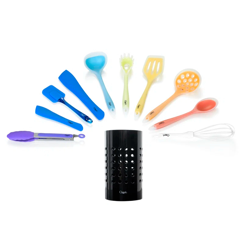 Ozeri Ozeri 11 Piece Cooking Utensil Set with Utensil Crock
