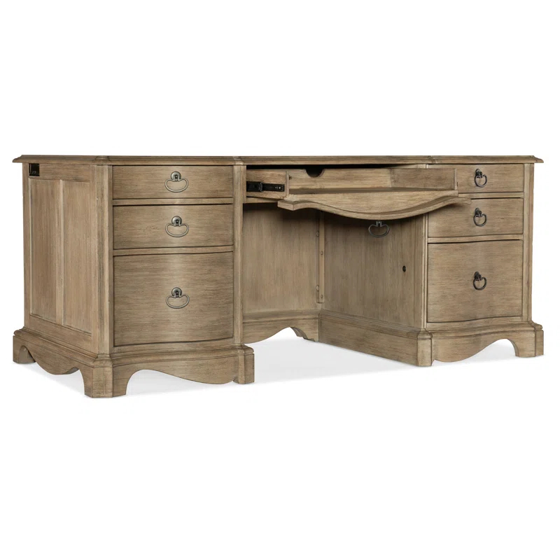 Hooker Furniture Corsica Solid Wood Base Executive Desk