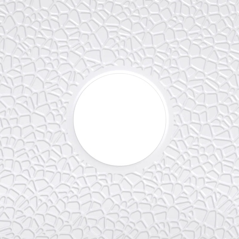 DreamLine DreamLine DreamStone 36 in. D x 36 in. W Base and Wall Kit in White Modern Subway Pattern BWDS36362MC0001