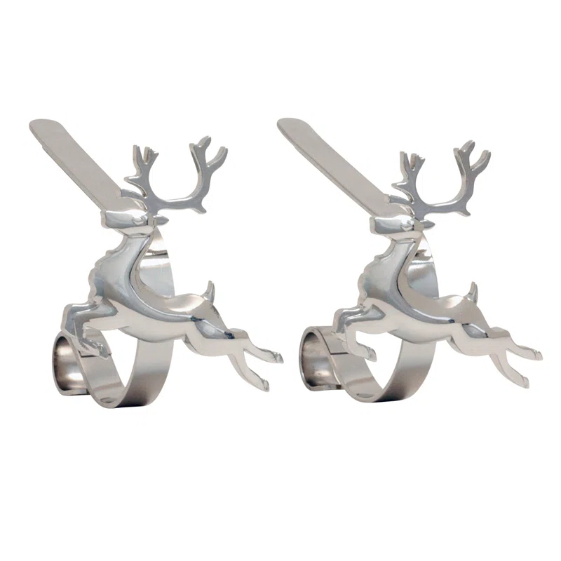 Haute Decor The Original MantleClips™ Stocking Holder (Set of 2)
