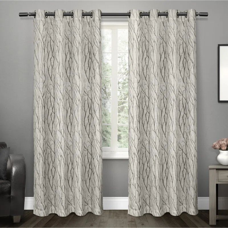 Winston Porter Leija Polyester Sheer Curtain Pair (Set of 2)