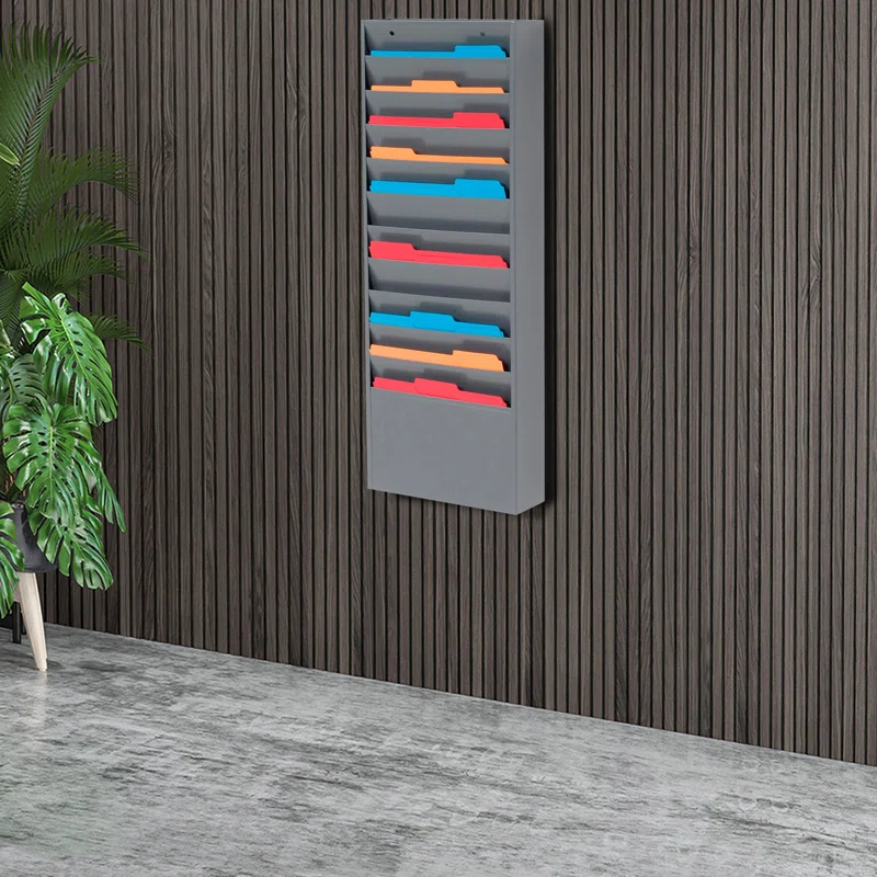 Global Industrial Stainless Steel Hanging Files Open